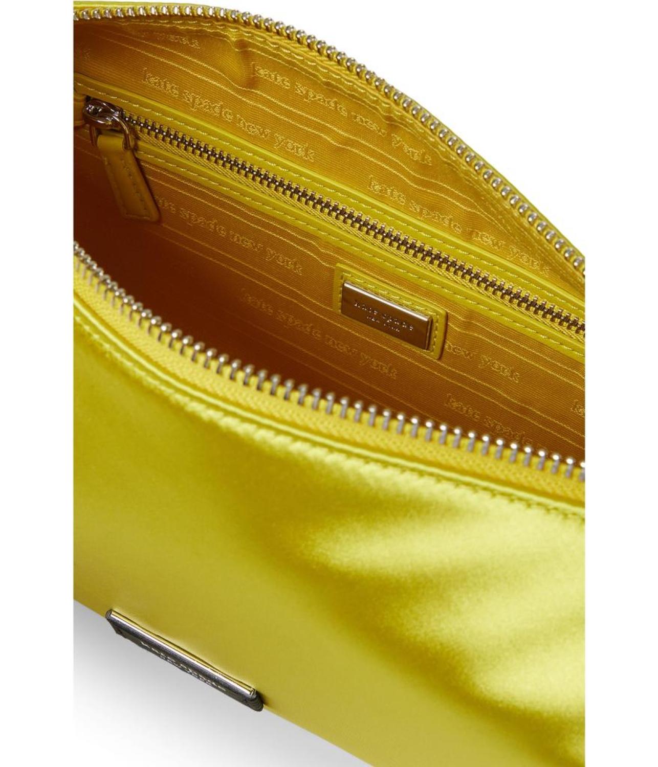 Afterparty Satin and Crystal Embellished Shoulder Bag