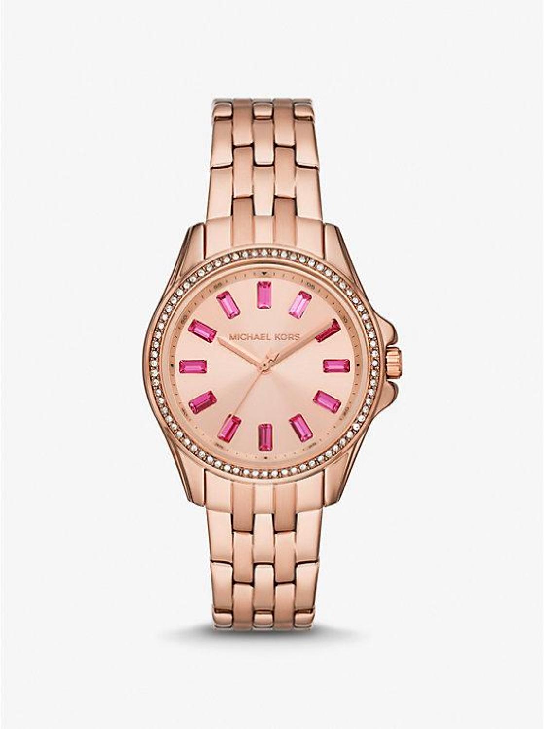 Mini Pilot Pavé Rose Gold-Tone Watch