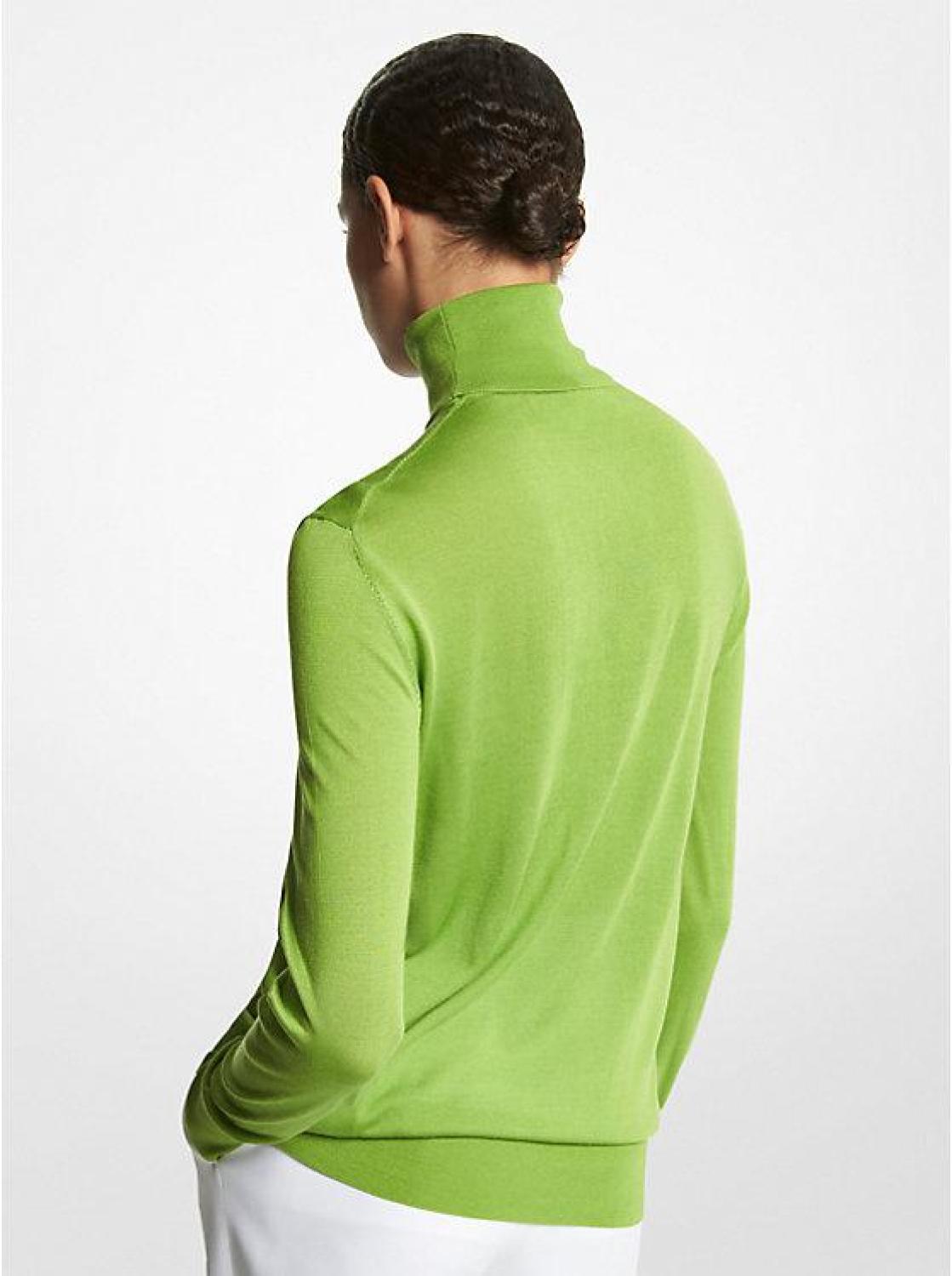 Joan Featherweight Silk Turtleneck Sweater