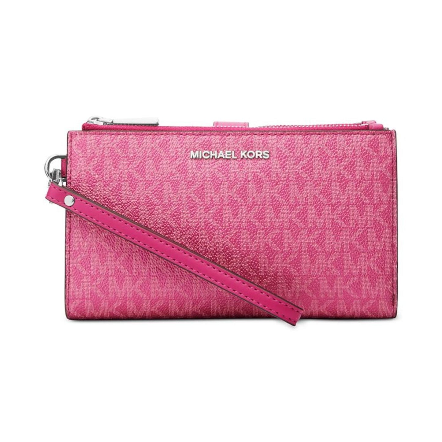 Logo Jet Set Double-Zip Wristlet