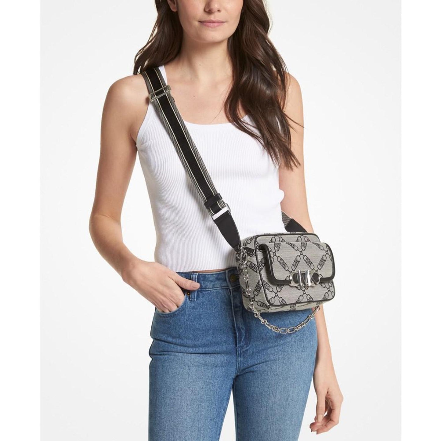 Logo Parker Chain Swag Medium Camera Crossbody