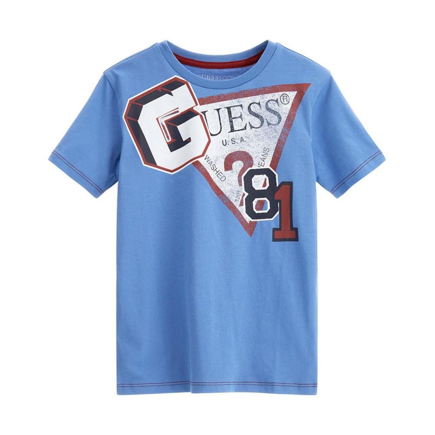 Big Boys Cotton Screen Print Logo Short Sleeve T-shirt