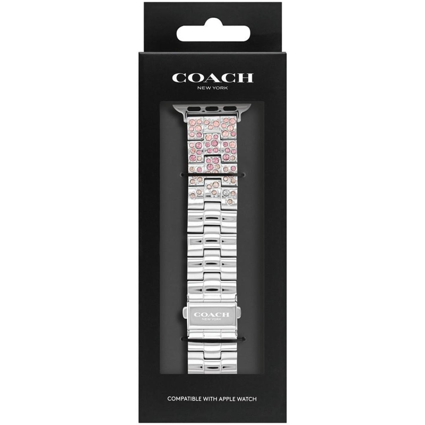 Stainless Steel Crystal Apple Bracelet, 38, 40, 41mm