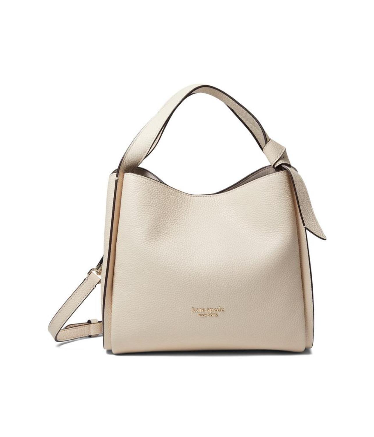 Knott Pebbled Leather Medium Crossbody Tote