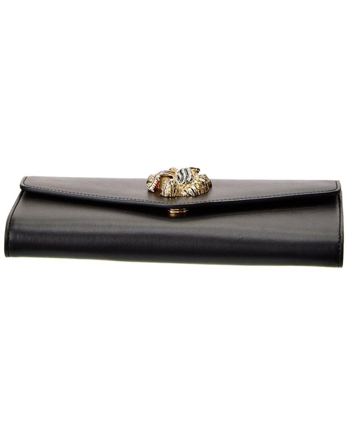 Gucci Broadway Tiger Leather Clutch (Authentic Pre-Owned)