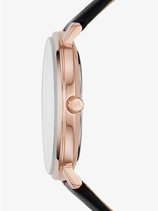 Pyper Rose Gold-Tone and Leather Watch