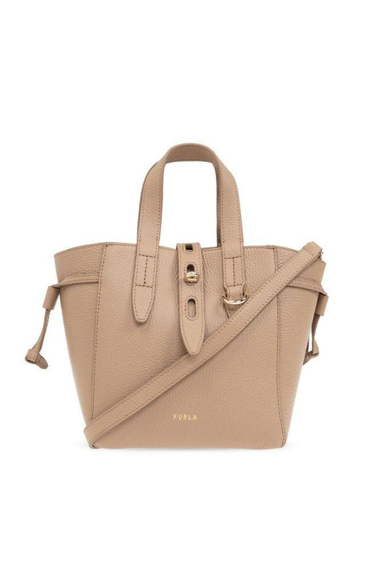 Furla Net Logo Printed Mini Tote Bag