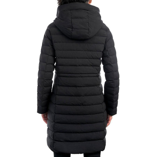 Women's Anorak Hooded Faux-Leather-Trim Down Packable Puffer Coat, Created for Macy's