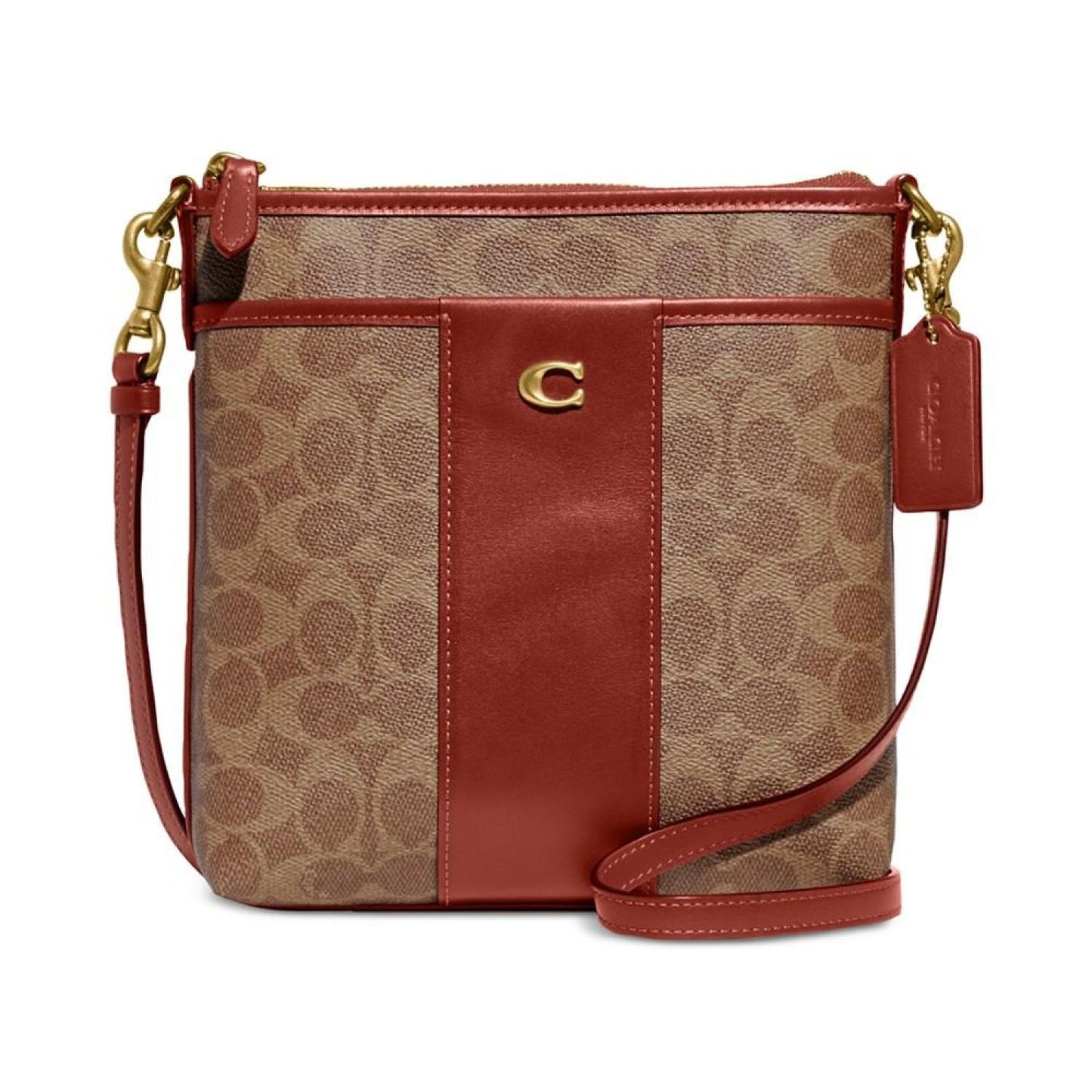 Signature Coated Canvas Kitt Crossbody
