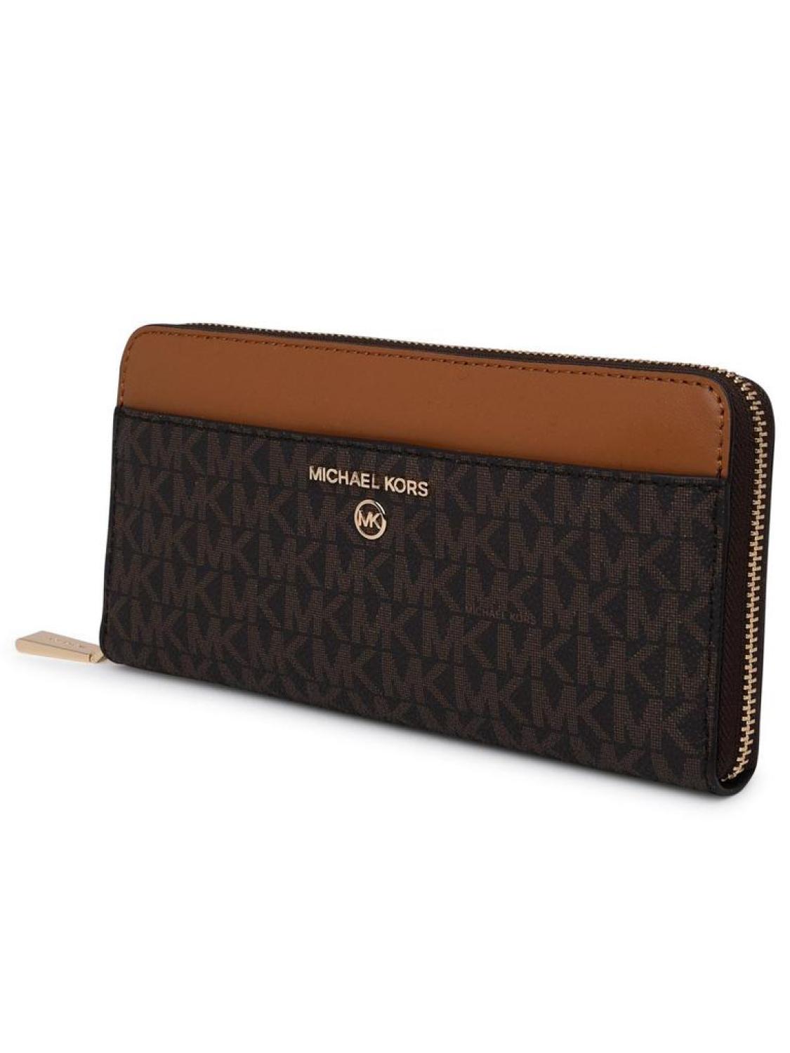 Michael Michael Kors Logo Plaque Zipped Wallet