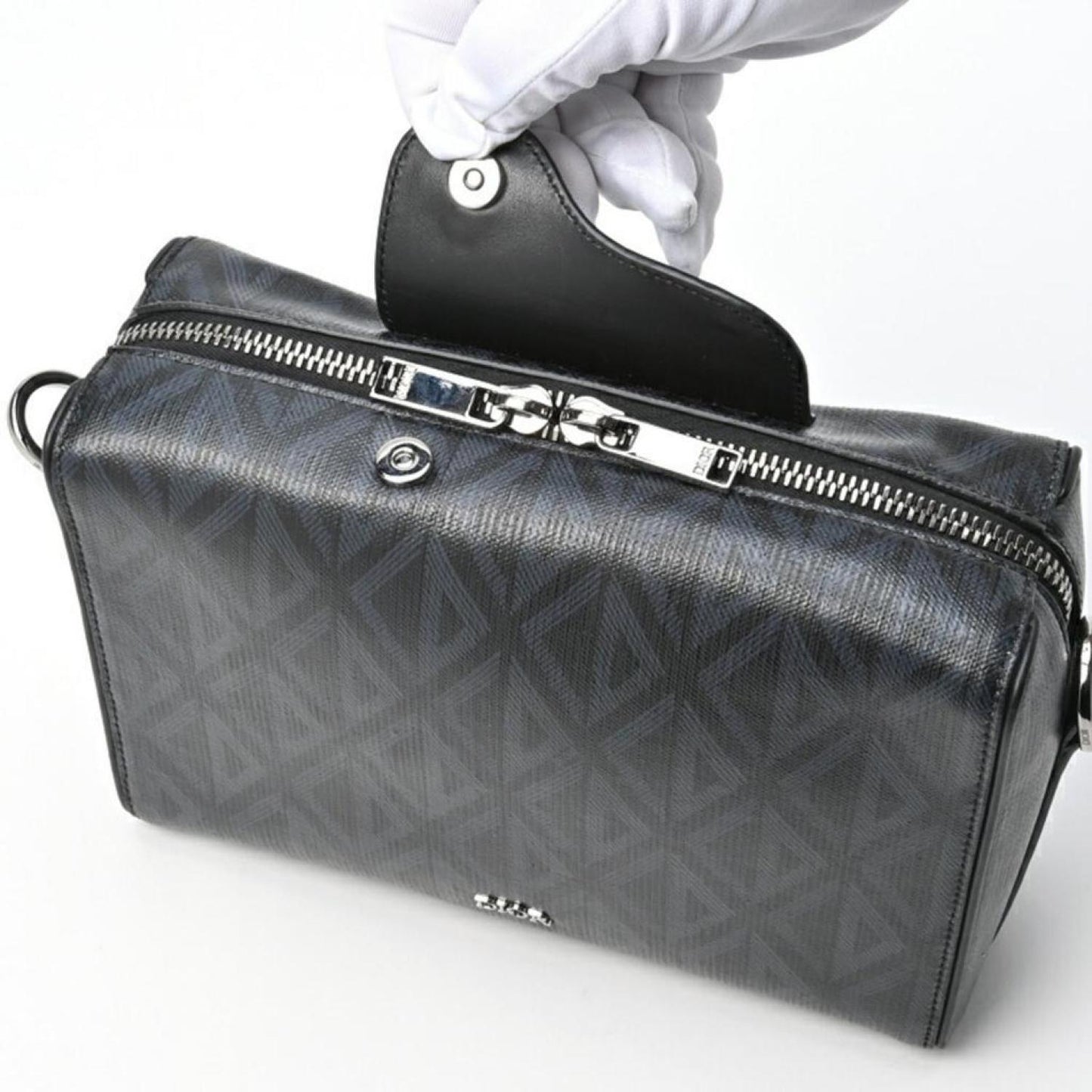 Dior Lingot Canvas Shoulder Bag (Pre-Owned)