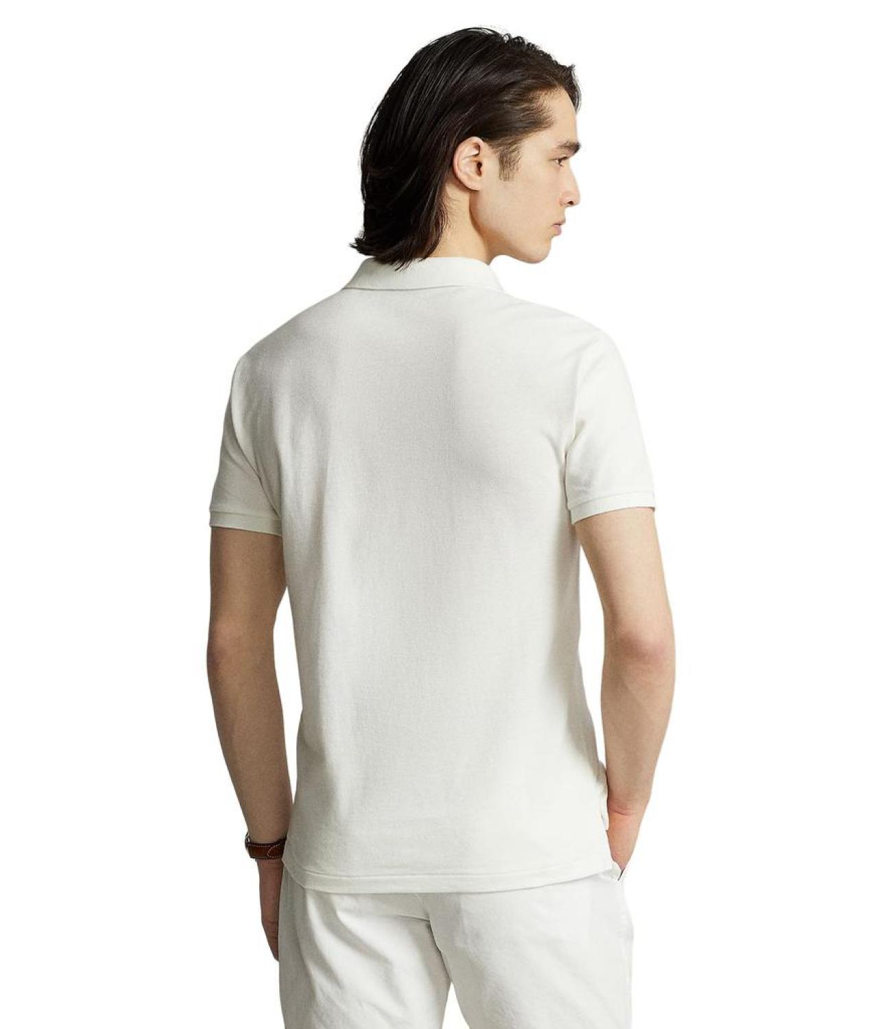 Custom Slim Fit Big Pony Mesh Polo Shirt