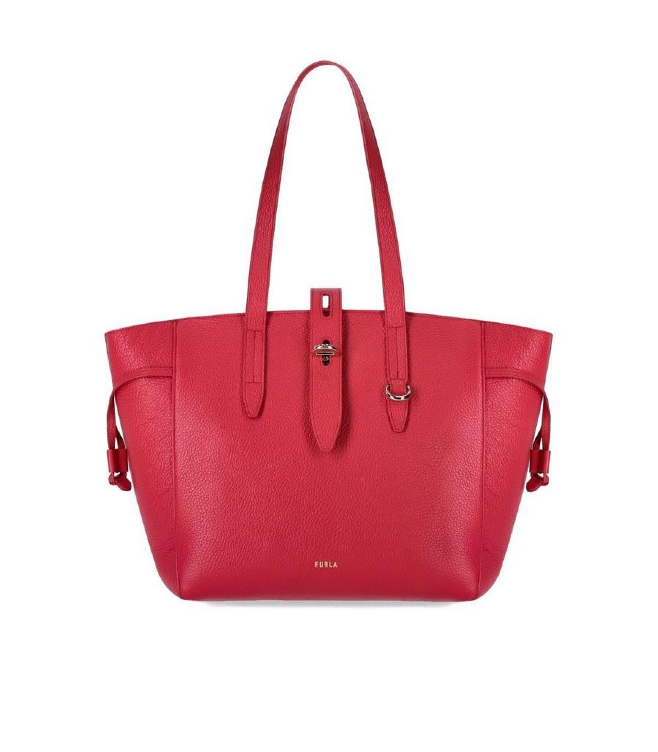 Furla Net Logo Detailed Tote Bag