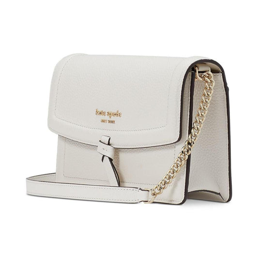 Knott Pebbled Leather Flap Crossbody