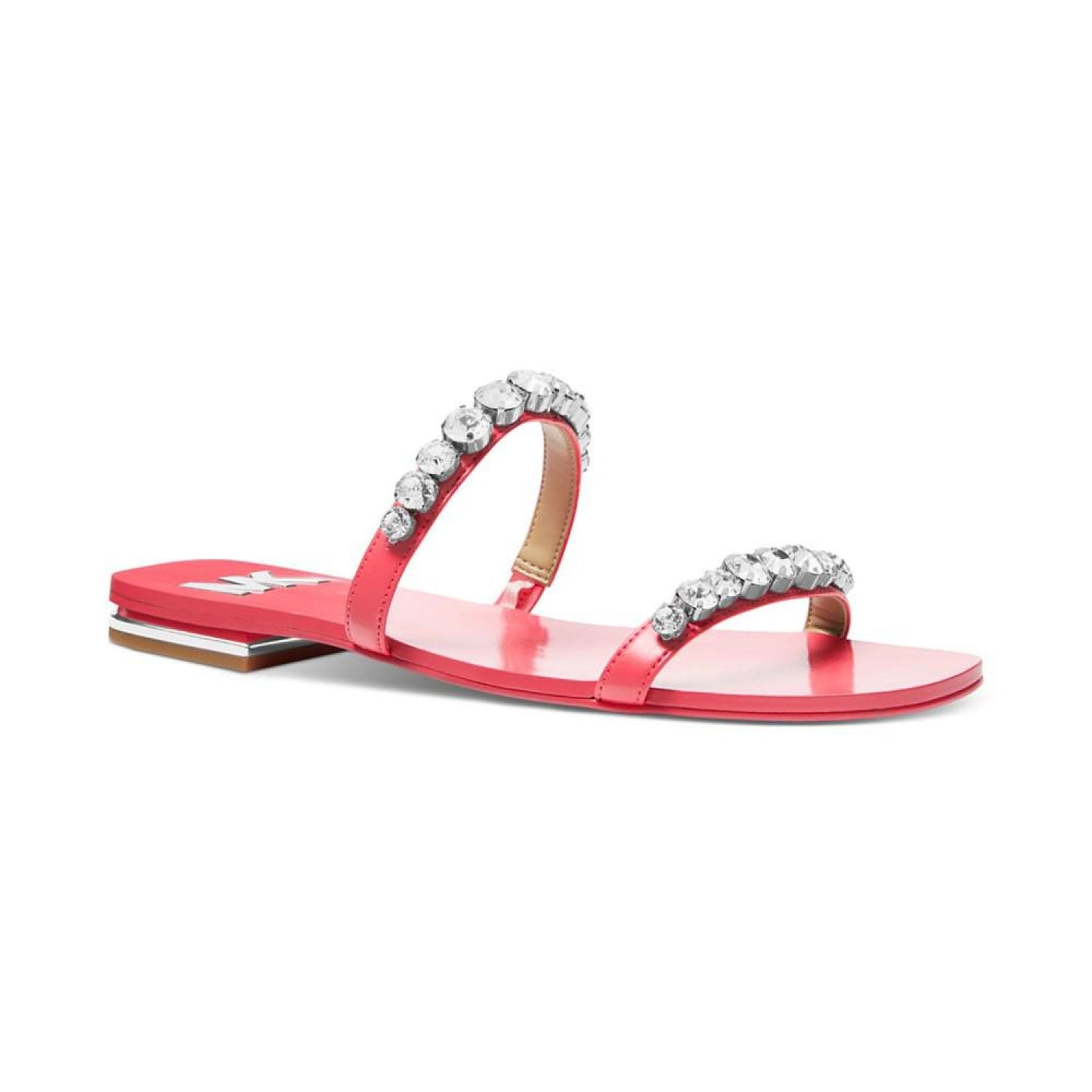Women's Jessa Rhinestone Slip-On Double Strap Slide Sandals