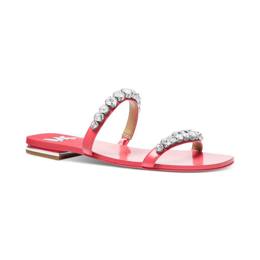 Women's Jessa Rhinestone Slip-On Double Strap Slide Sandals