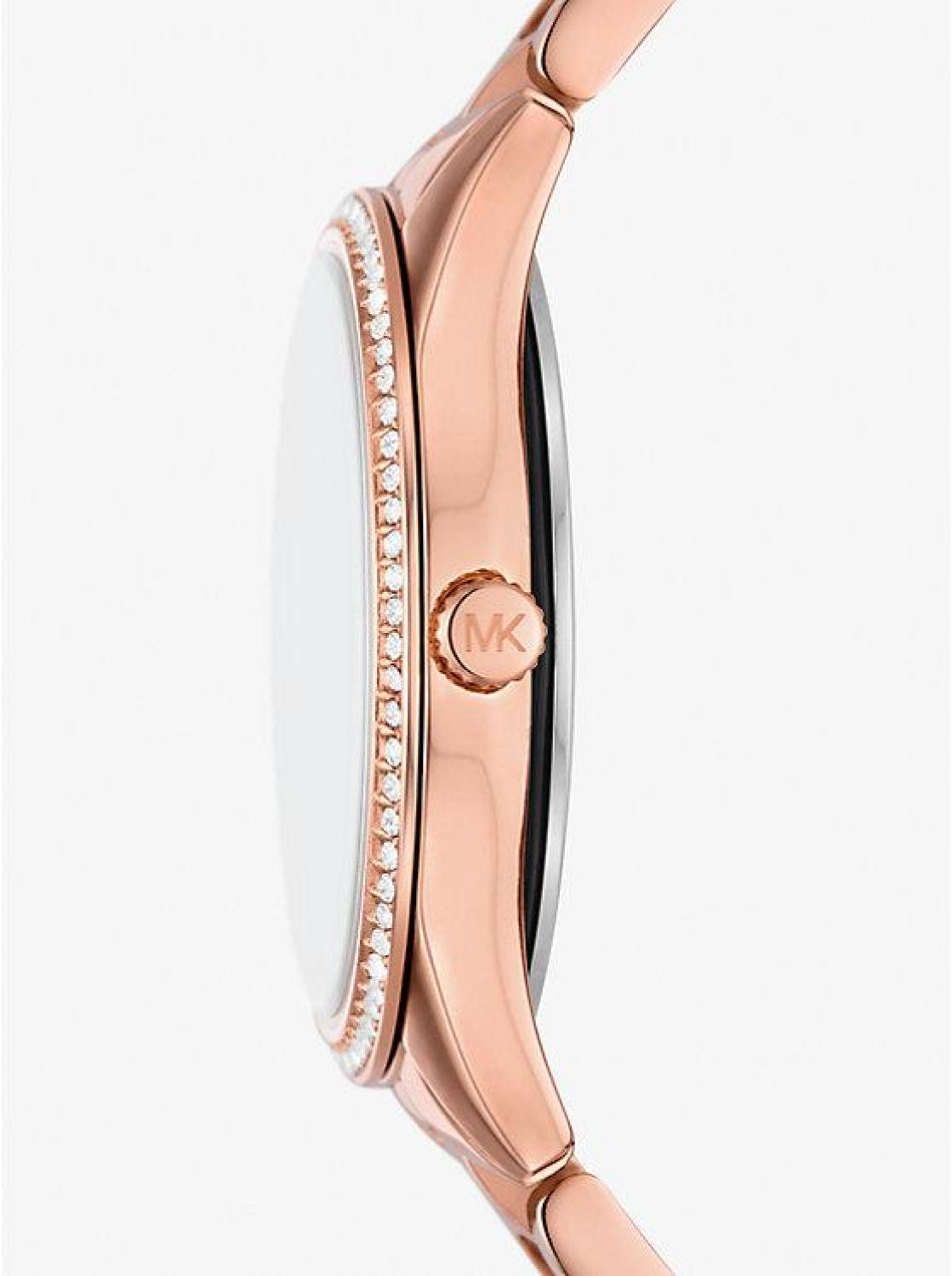 Mini Lauryn Pavé Rose Gold-Tone Watch