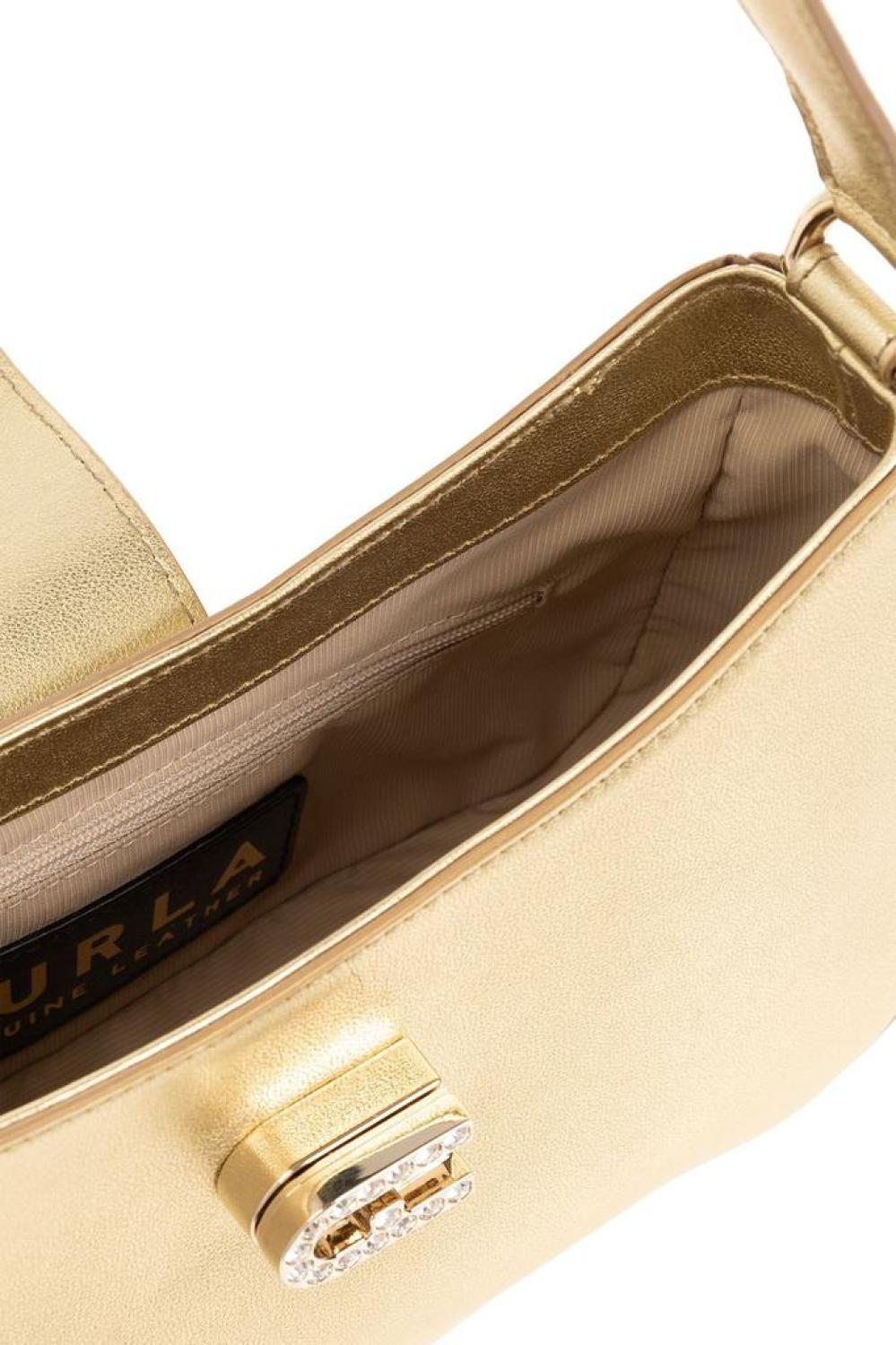 Furla Embellished Logo Engraved Tote Bag