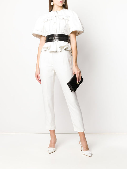 Alexander McQueen Trousers White