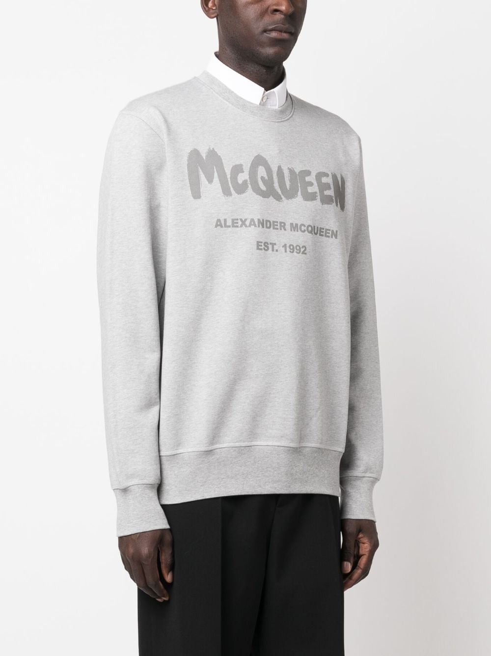 Alexander McQueen Sweaters Grey