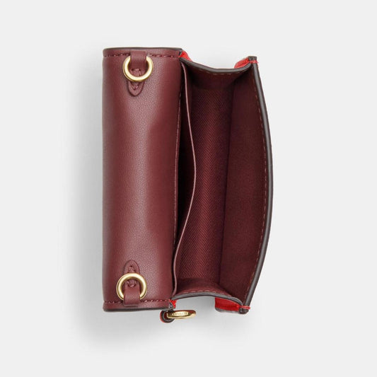 Coach Outlet Boxed Mini Wallet On A Chain In Signature Leather