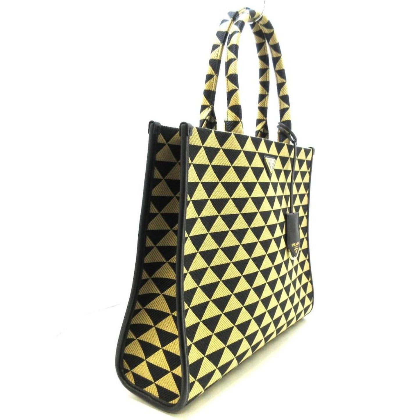 Prada Symbole Canvas Tote Bag (Pre-Owned)