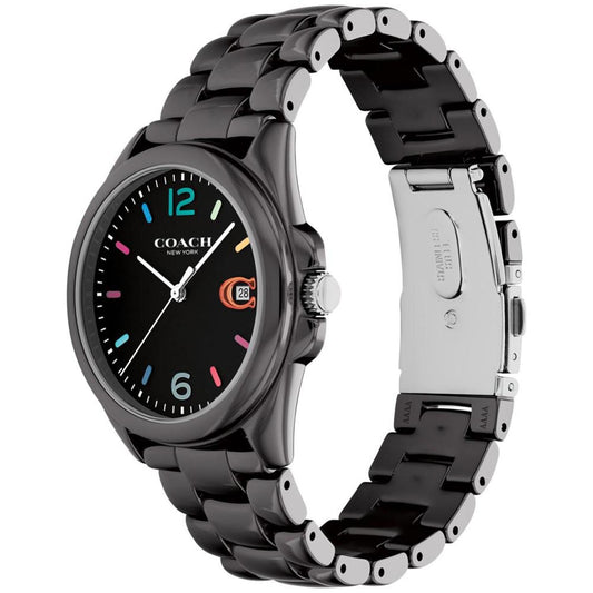 Women's Greyson Black Ceramic Bracelet Watch 36mm