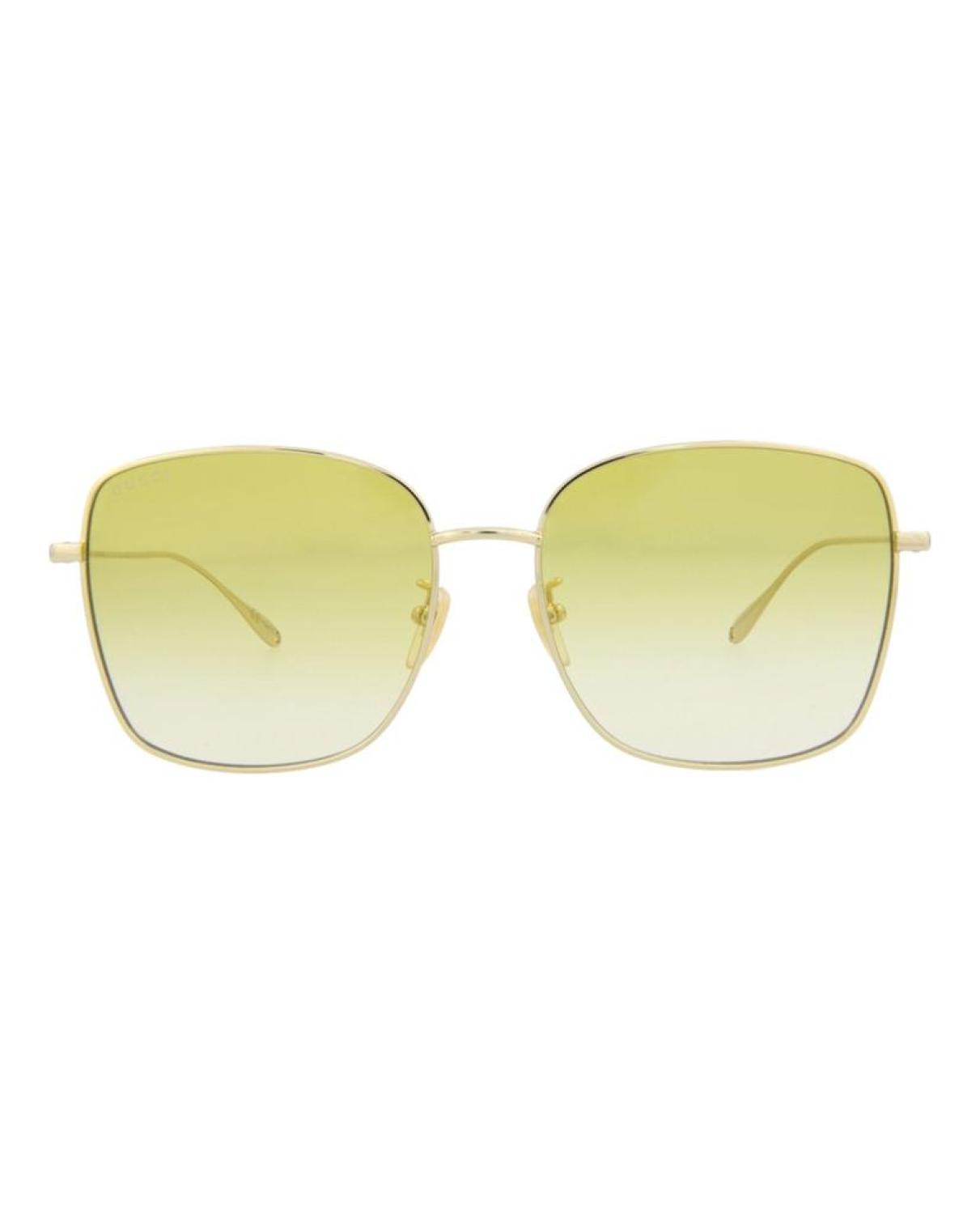 Square-Frame Metal Sunglasses