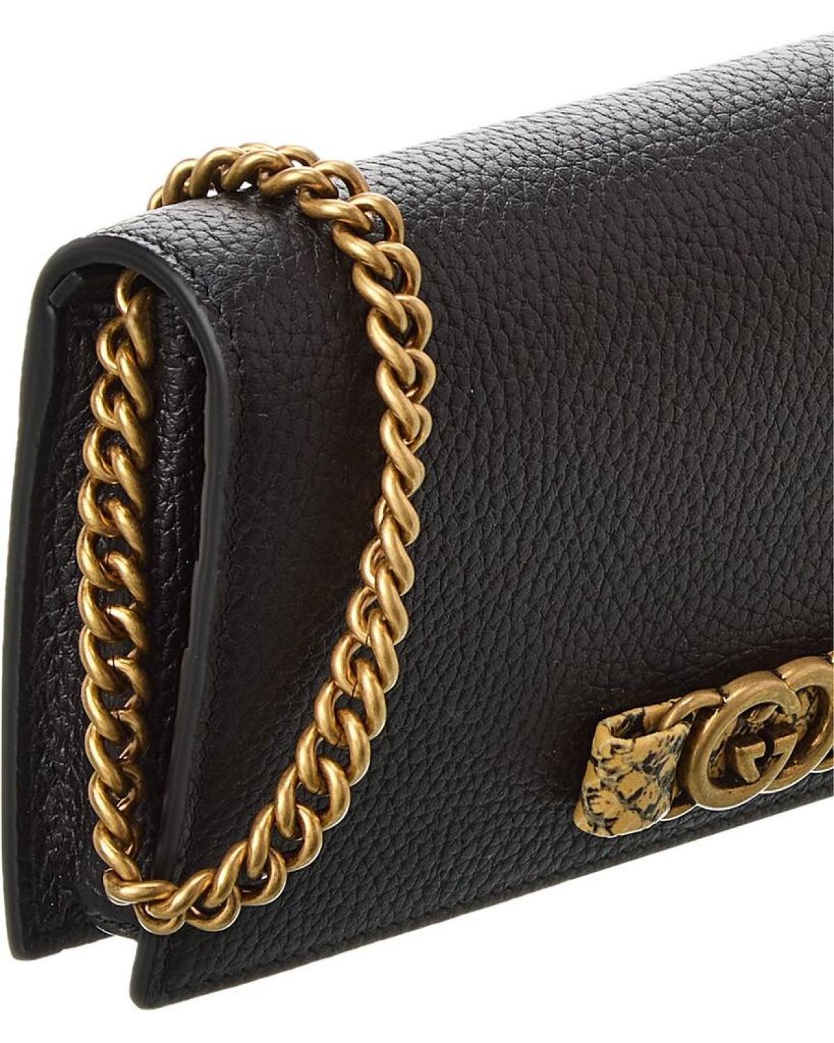 Gucci Leather Wallet On Chain