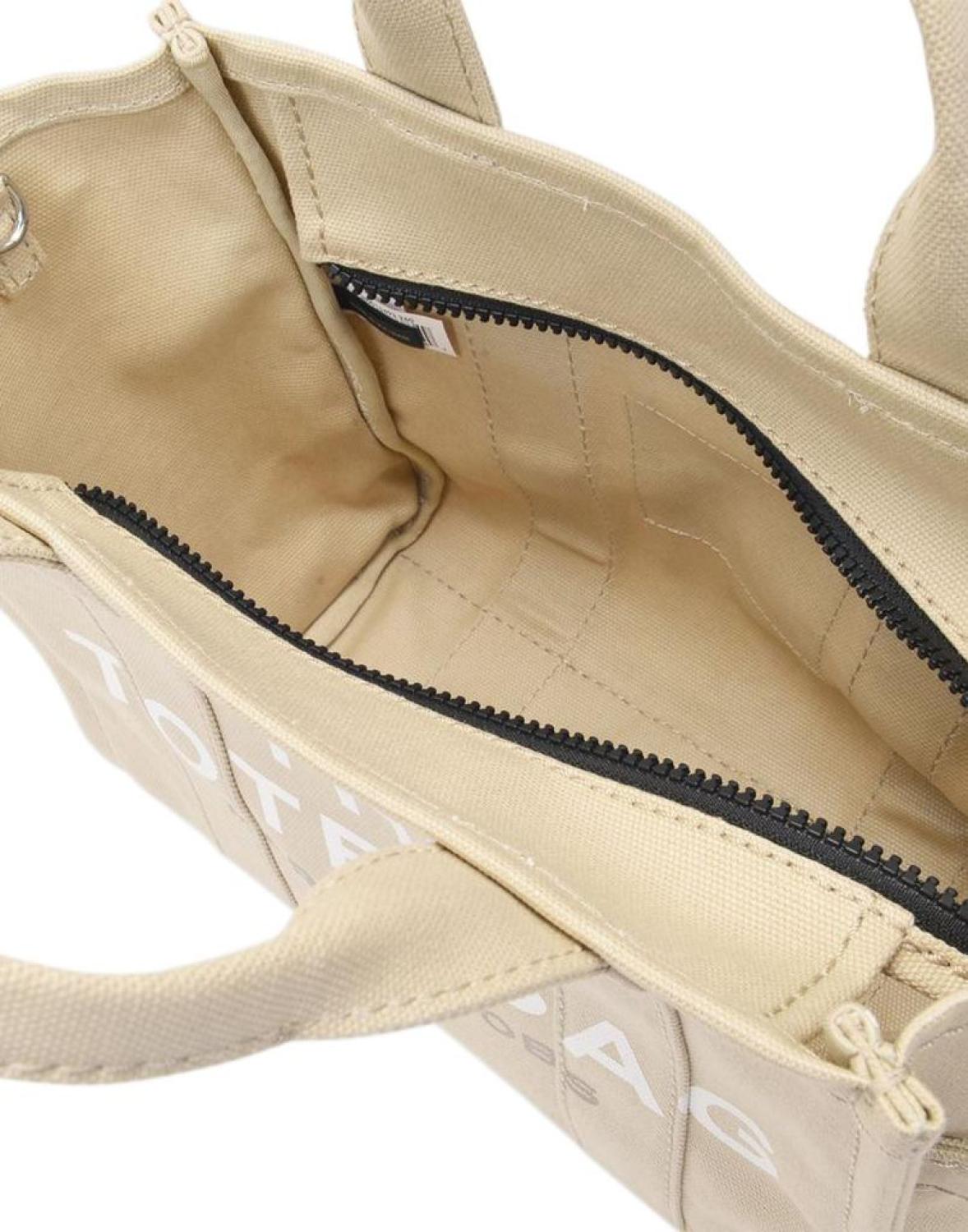 The Mini Tote Bag - Marc Jacobs - Beige - Cotton
