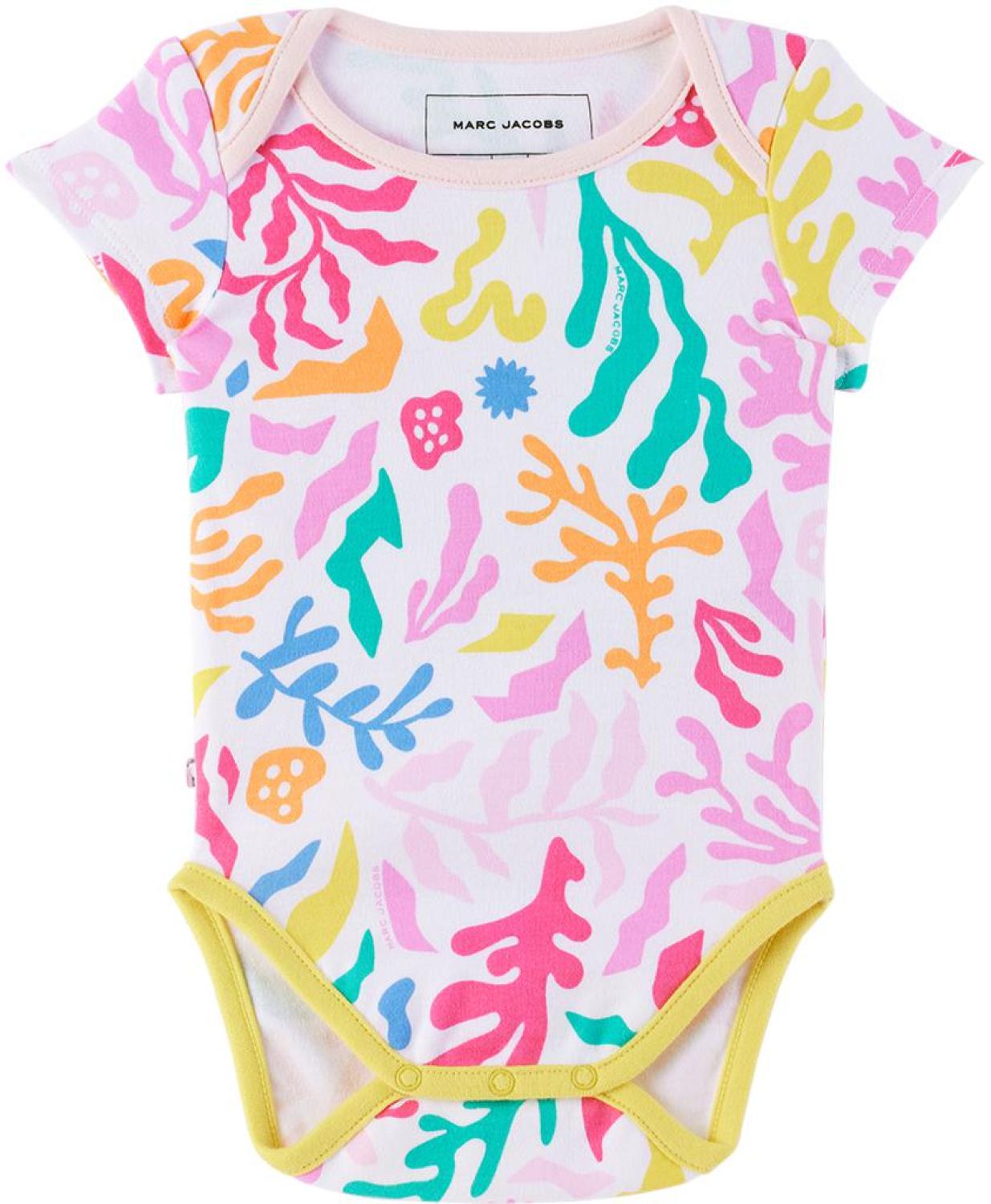 Two-Pack Baby Pink & White Bodysuits