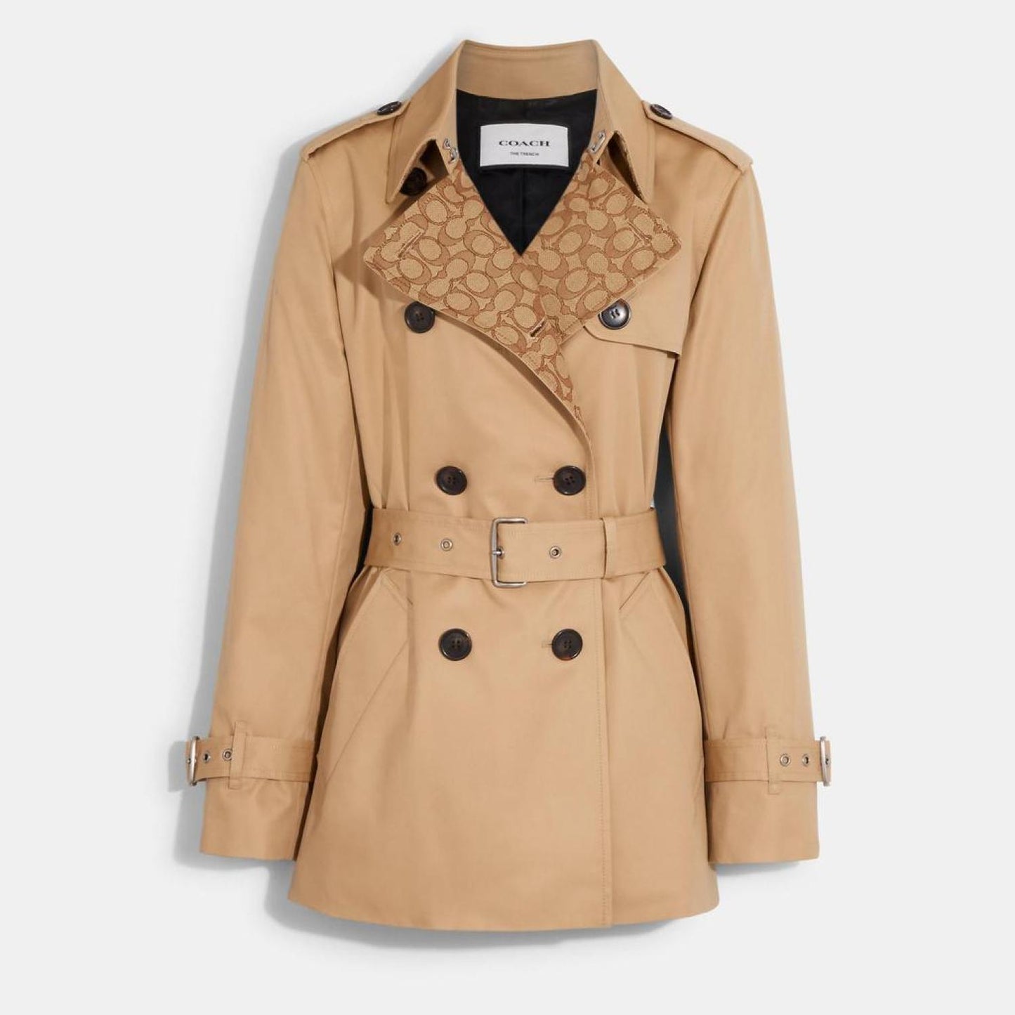 Coach Outlet Signature Lapel Short Trench