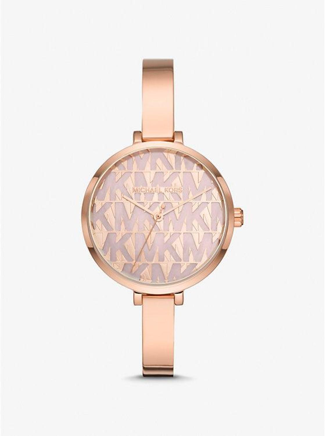 Naia Rose Gold-Tone Logo Watch