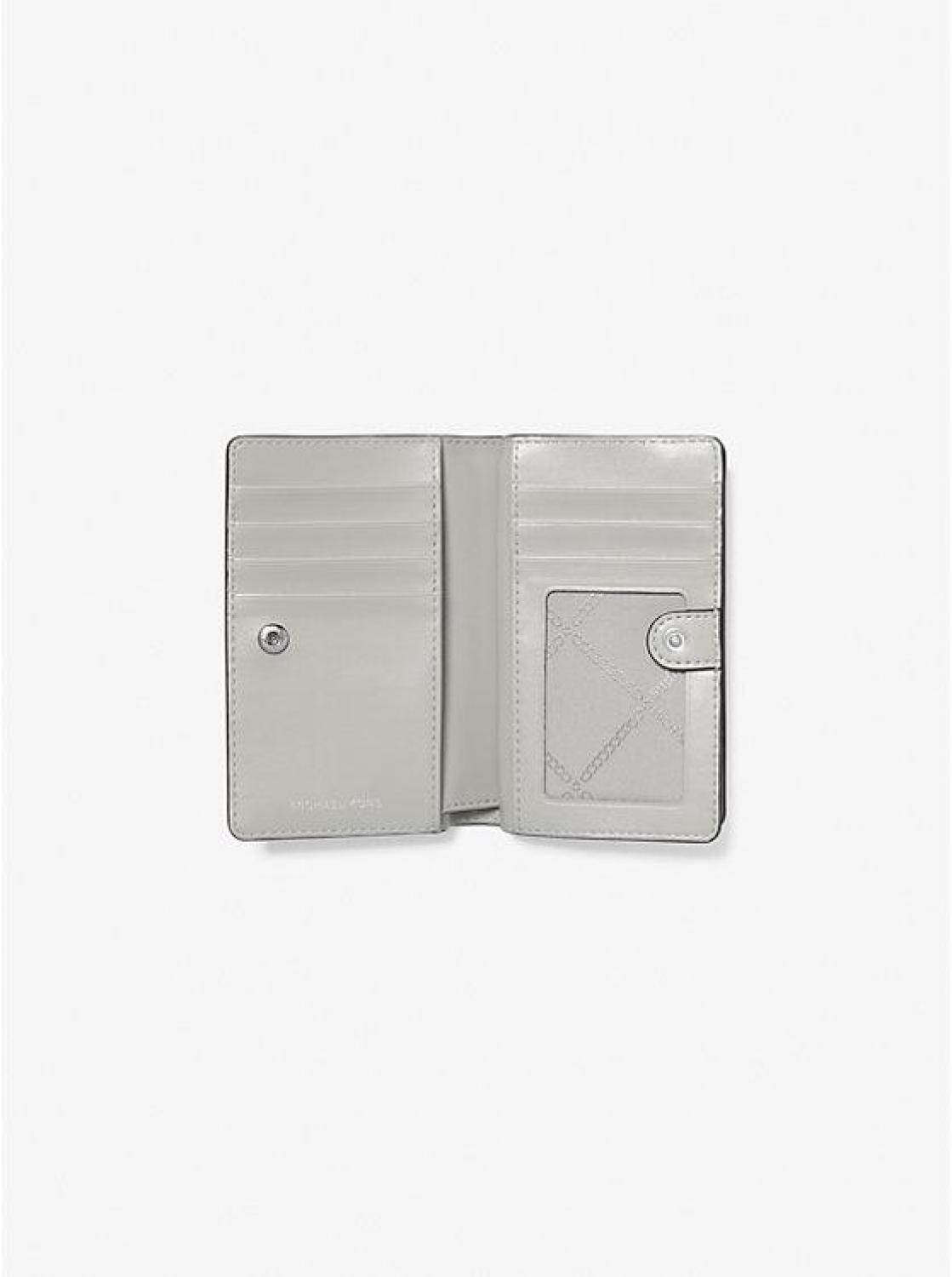 Empire Medium Metallic Pebbled Leather Wallet
