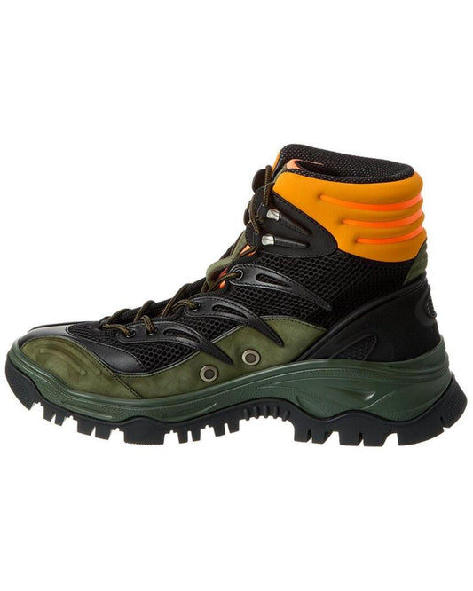 Gucci Mesh & Suede Boot