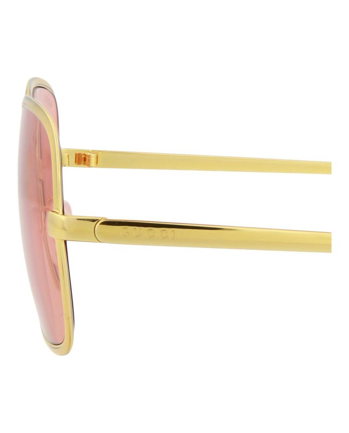 Square-Frame Metal Sunglasses