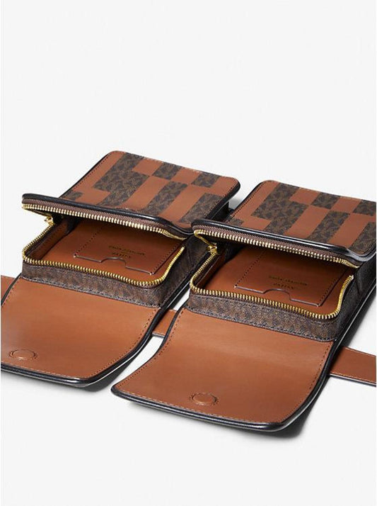 ASHYA X MICHAEL KORS Saga Signature And Leather Multi Bag