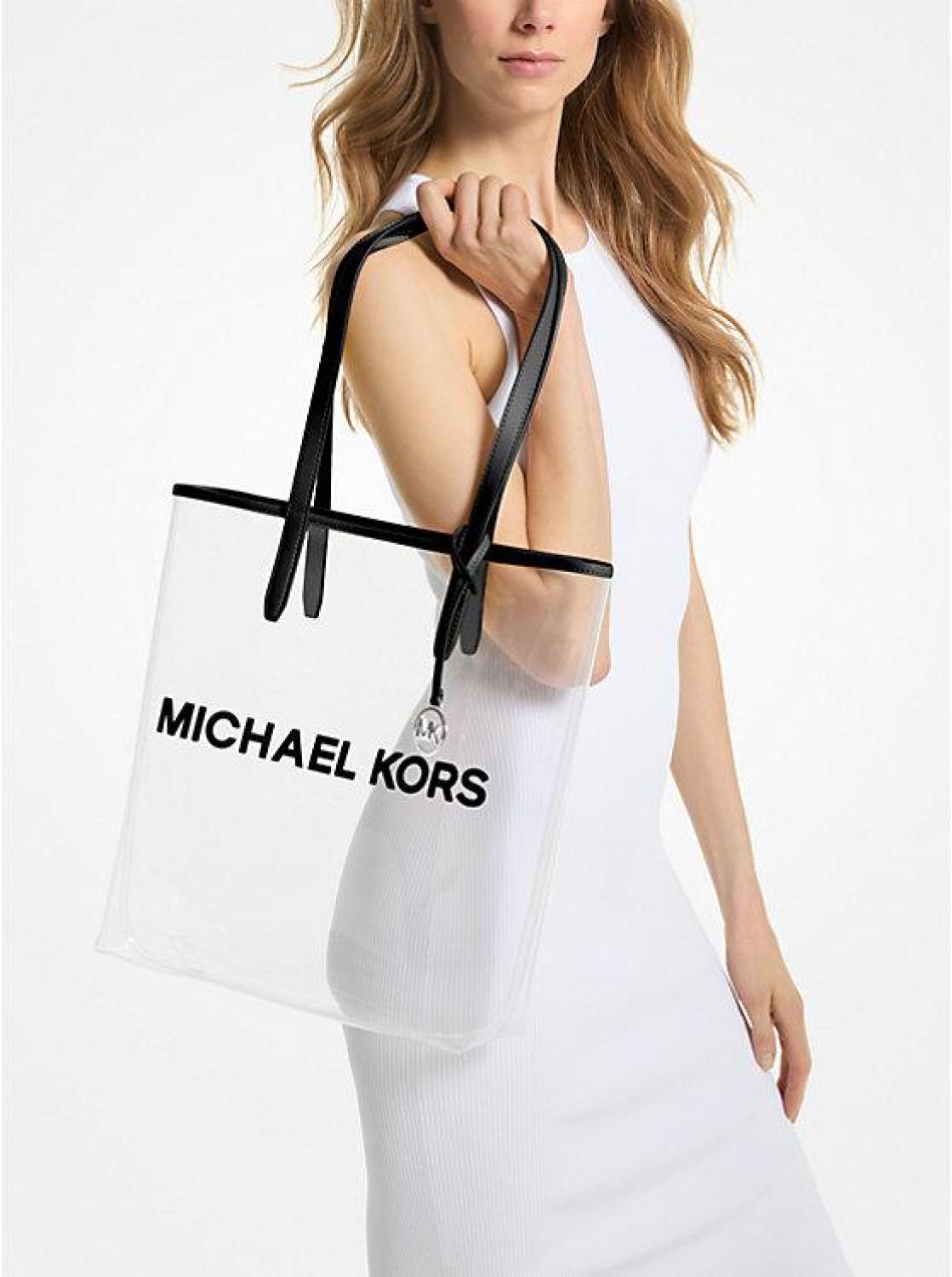 The Michael Large Clear Vinyl Tote Bag