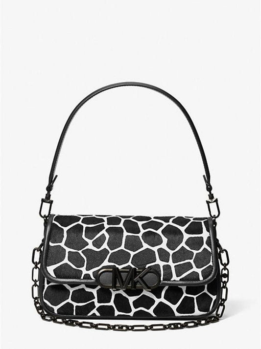 Parker Medium Animal Print Calf Hair Shoulder Bag