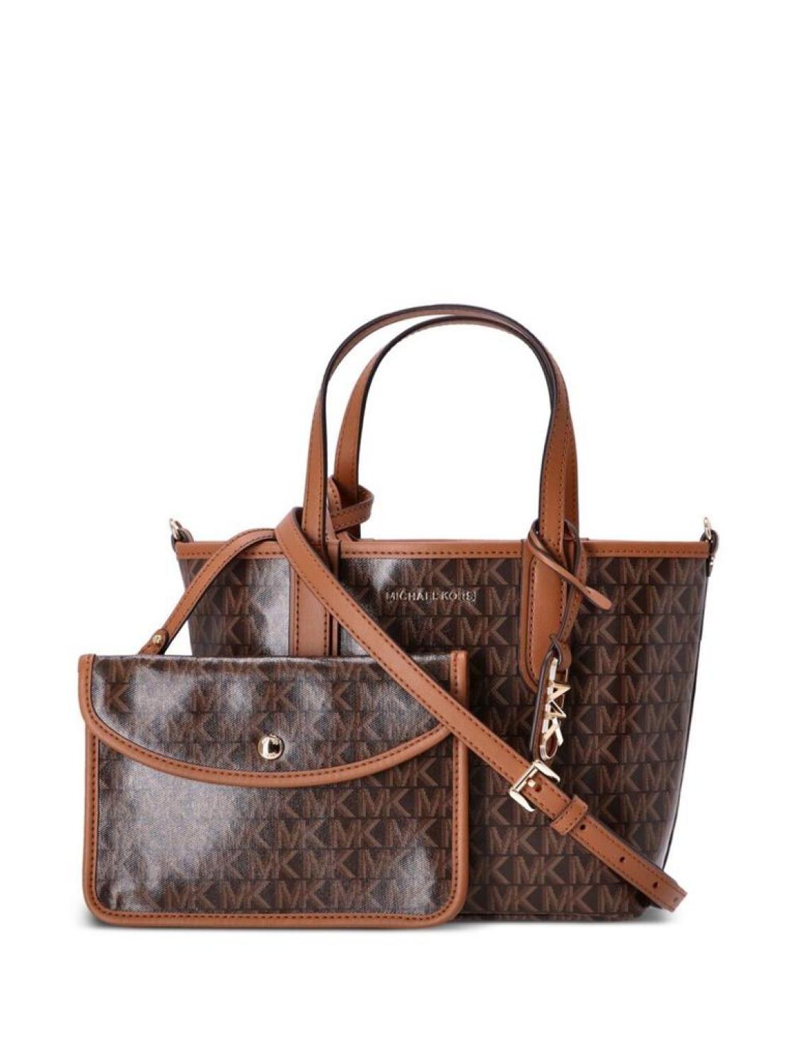 Michael Michael Kors All-Over Logo Printed Small Tote Bag