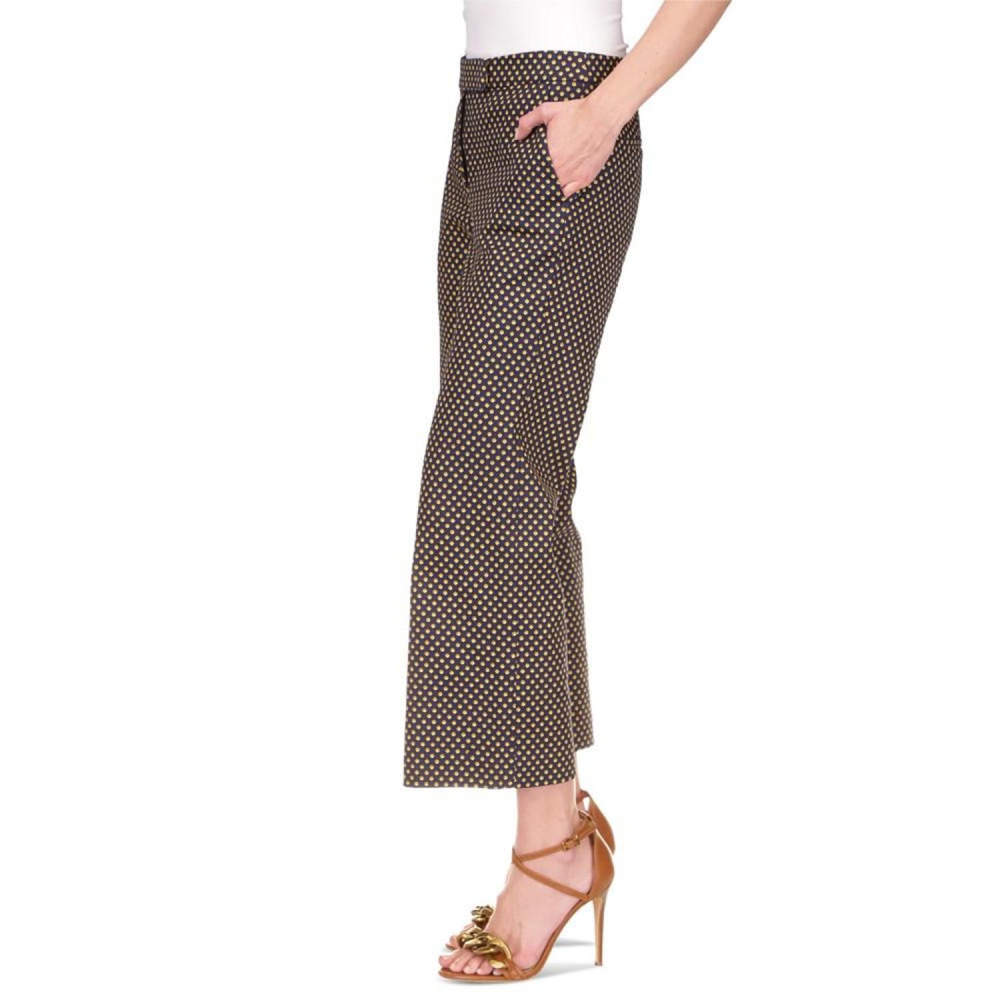 Women's Stud Print Flared Pants
