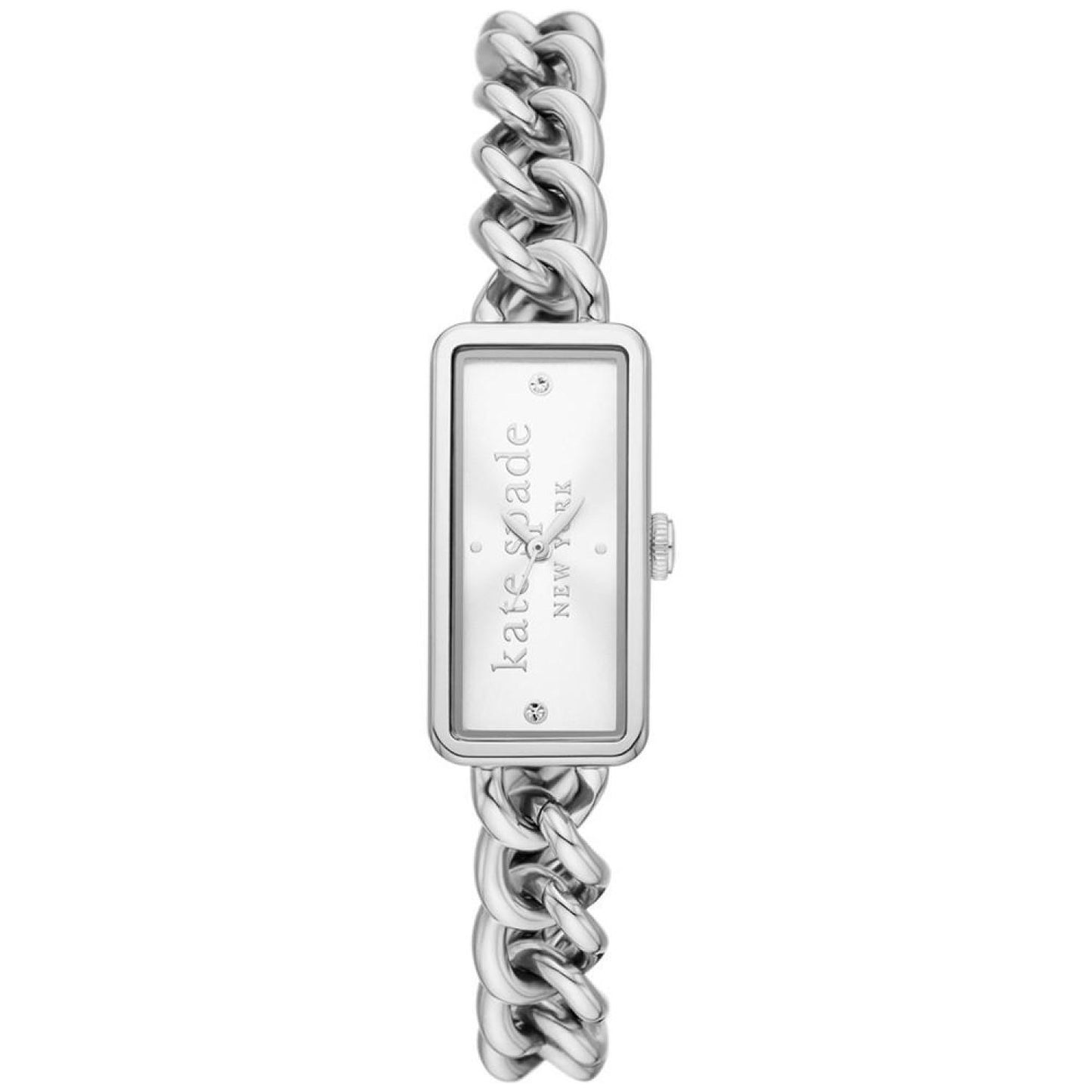 Women's Rosedale Quartz Three Hand Silver-Tone Stainless Steel Watch 16mm