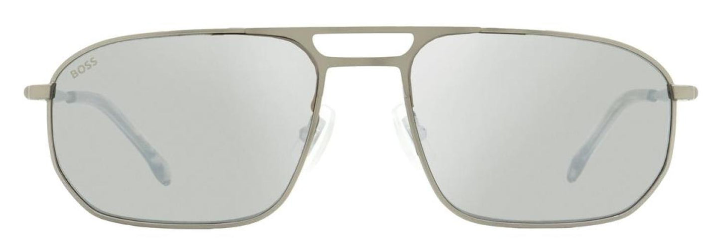 Hugo Boss Men's Runway Sunglasses B1446S R81JT Matte Ruthenium 59mm