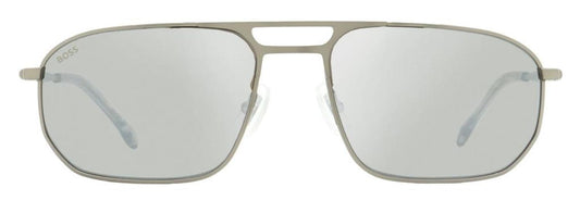 Hugo Boss Men's Runway Sunglasses B1446S R81JT Matte Ruthenium 59mm