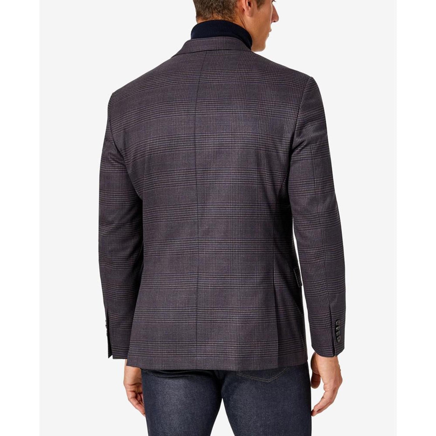 Men's Modern-Fit Pattern Check Sport Coats