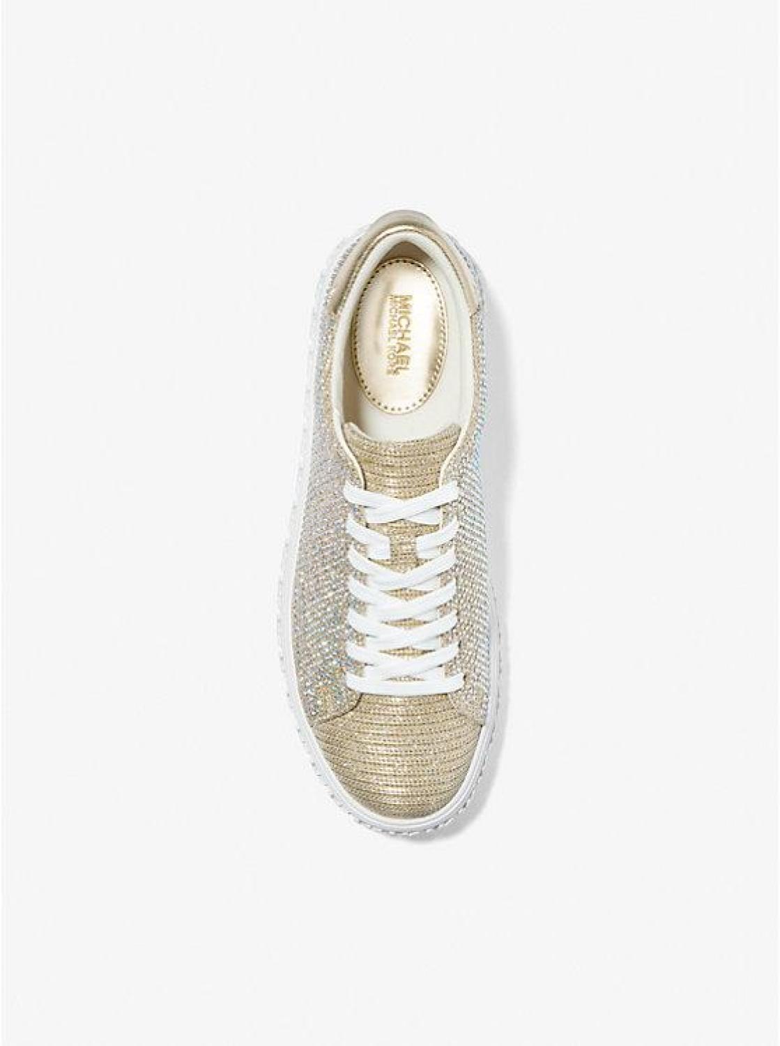 Grove Embellished Glitter Chain-Mesh Sneaker