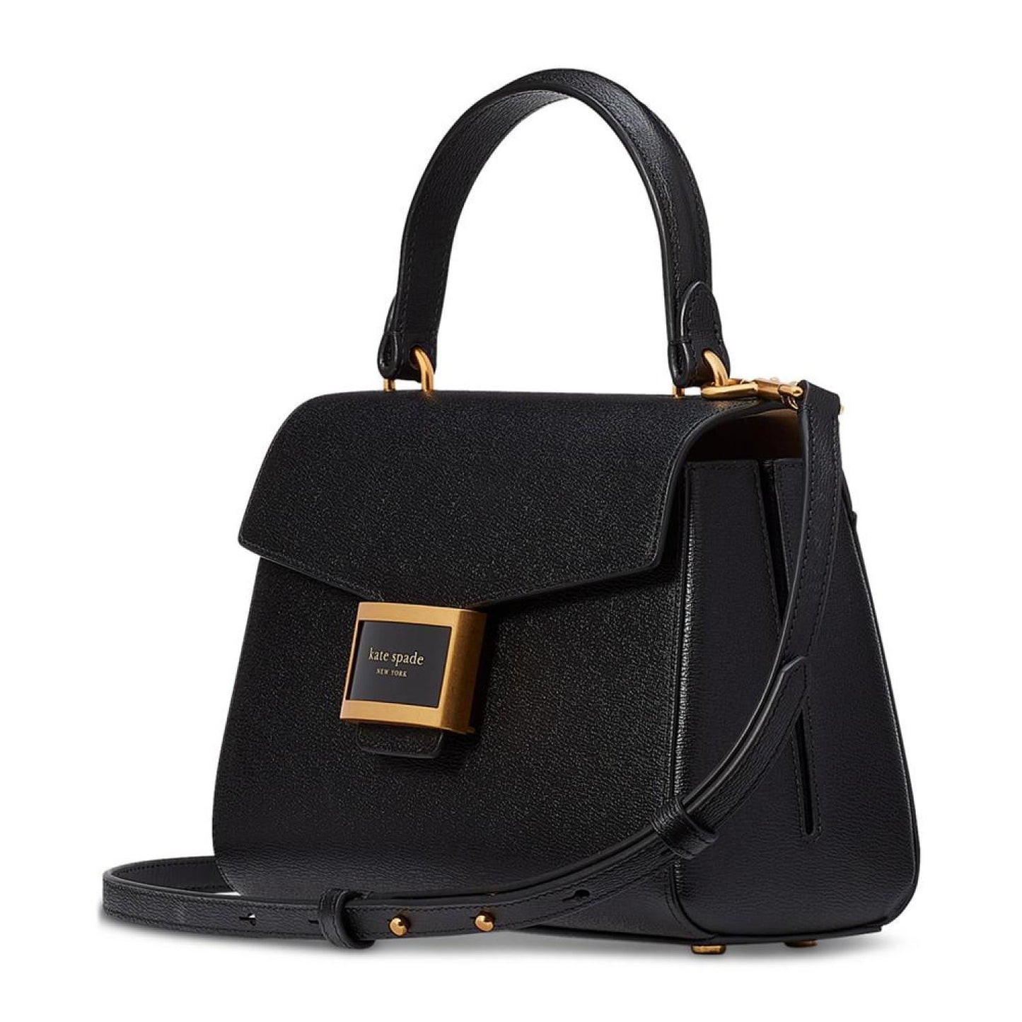 Katy Textured Leather Small Top Handle Crossbody