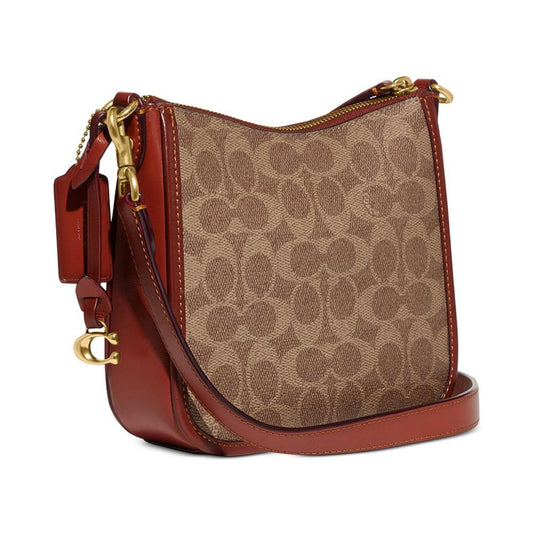 Coated Canvas Signature Chaise Crossbody 19