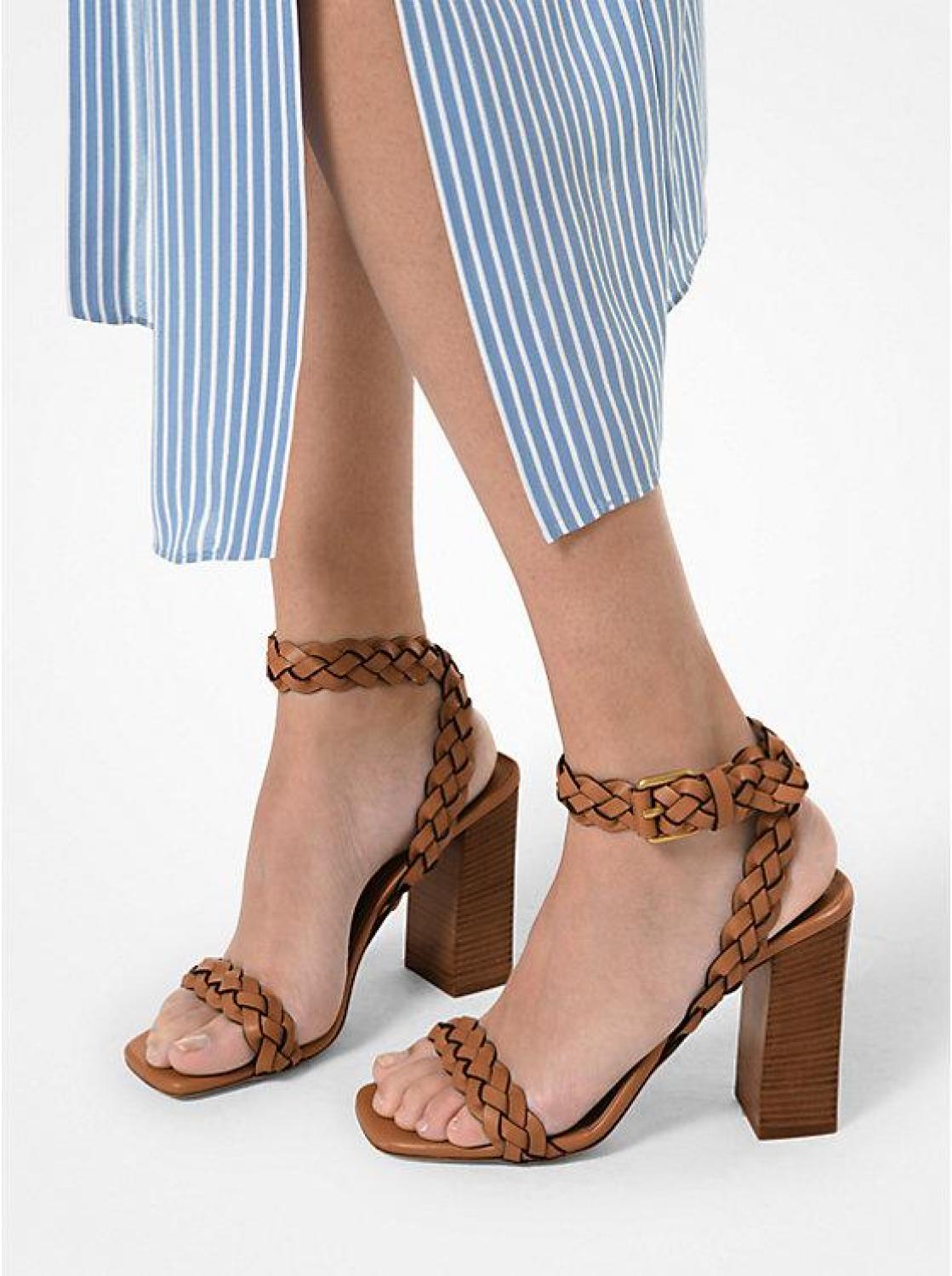 Pippa Woven Leather Sandal