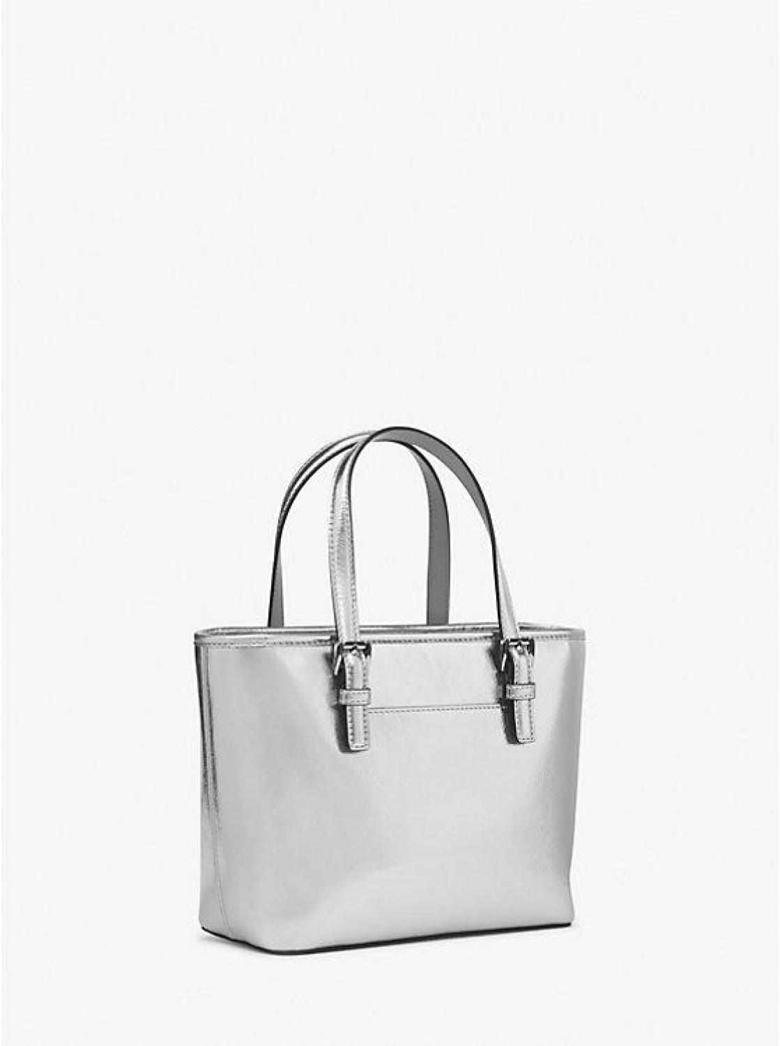 Jet Set Travel Extra-Small Metallic Top-Zip Tote Bag